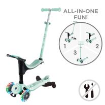 Детска тротинетка 4в1 Globber Go Up Sporty Lights 360° Mint