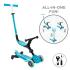 Детска тротинетка 5в1 Globber Go Up Active Lights 360° Aqua