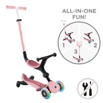 Детска тротинетка 5в1 Globber Go Up Active Lights 360° Pastel Pink