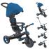 Детска триколка с родителски контрол и сенник 4в1 Globber Explorer Trike кралско син