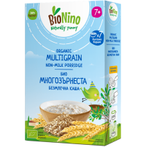 Био инстантна безмлечна многозърнеста каша BioNino 200 g, за 7+ месеца