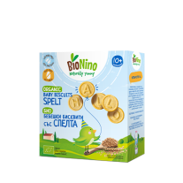 Био бебешки бисквити BioNino - Със спелта, 10 м+, 100 g