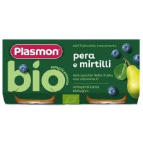 Био пюре Plasmon - Круша с боровинка, 6 м+, 2 х 80 g
