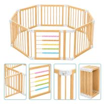 Детска дървена кошара за игра GINGER HOME (8 панела)