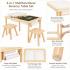 Детска дървена масичка за активна игра с 2 столчета GINGER HOME 5 в 1
