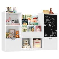 Детски Органайзер за Играчки GINGER HOME с Черна Дъска 140x51x80 см