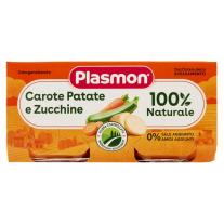 Зеленчуково пюре Plasmon - Моркови с картофи и тиквички, 2 х 80 g