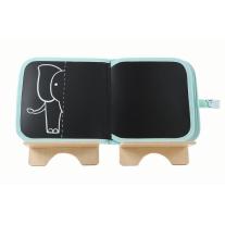 Книга за оцветяване с тебешир върху страници тип дъска - SAFARI Jaq Jaq Bird