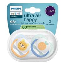 Ортодонтични залъгалки Philips AVENT Ultra Air Happy 0-6 м