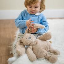 Плюшена играчка заек Nattou Lapidou TEDDY 30 cm sand