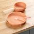 Силиконов комплект за хранене Nattou Terracotta 3 части