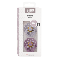 Залъгалки Bibs Boheme, Fossil Grey/Mauve, 0-6 м