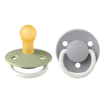 Залъгалки Bibs De Lux Glow, Sage/Cloud 6-12 м