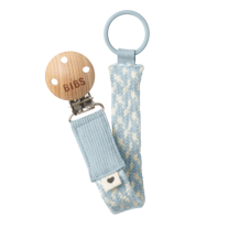 Клипс за залъгалки Bibs Baby Blue/Ivory