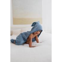 Бебешка хавлия с качулка Bibs Kangaroo, Sage