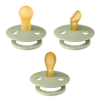 Комплект залъгалки Bibs Colour, Sage, 0-6 м