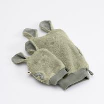 Сет хавлиени ръкавички за баня Bibs Kangaroo, Sage