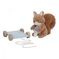 Мека Играчка за Дърпане Little Dutch Катеричка Forest Friends