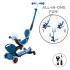 Детска тротинетка 5в1 Globber Go Up Baby Learn 360° Flash Lights Petrol Blue