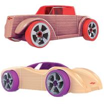 ДЪРВЕНИ КОЛИ 2БР. MINI SC1 CHAOS/HR5 SCORCH Automoblox 53109