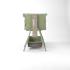 Бебешко сгъваемо легло Tutti Bambini CoZee® Zen Bedside Crib - Eucalyptus