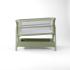Бебешко сгъваемо легло Tutti Bambini CoZee® Zen Bedside Crib - Eucalyptus