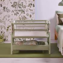Бебешко сгъваемо легло Tutti Bambini CoZee® Zen Bedside Crib - Eucalyptus