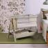 Бебешко сгъваемо легло Tutti Bambini CoZee® Zen Bedside Crib - Eucalyptus