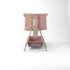 Бебешко сгъваемо легло Tutti Bambini CoZee® Zen Bedside Crib - Blush
