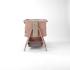 Бебешко сгъваемо легло Tutti Bambini CoZee® Zen Bedside Crib - Blush