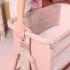 Бебешко сгъваемо легло Tutti Bambini CoZee® Zen Bedside Crib - Blush