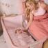 Бебешко сгъваемо легло Tutti Bambini CoZee® Zen Bedside Crib - Blush