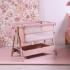 Бебешко сгъваемо легло Tutti Bambini CoZee® Zen Bedside Crib - Blush