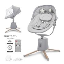 Електрически шезлонг с люлеене Lorelli STORKY Grey