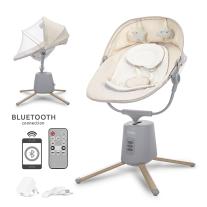 Електрически шезлонг с люлеене Lorelli STORKY Beige