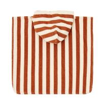 Детско плажно пончо Little Duch Ocean World Brown Stripe
