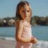 Бебешки цял бански костюм с къдрички Little Duch Dreamy Pink Rose 62-68