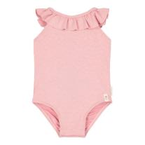 Бебешки цял бански костюм с къдрички Little Duch Dreamy Pink Rose 62-68
