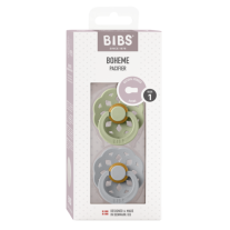 Залъгалки Bibs Boheme, Sage/Cloud, 0-6 м