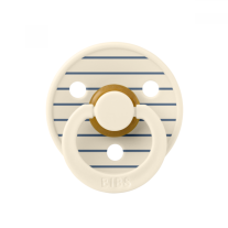 Залъгалка Bibs Studio Colour Pin, Ivory Steel Blue, 6-18 м