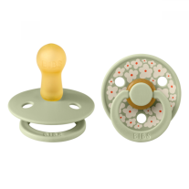 Залъгалки Bibs Studio Colour Jasmine, Sage Mix, 6-18 м, 2 броя