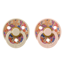 Залъгалки Bibs Liberty Colour June Blossom Blush, 0-6 м