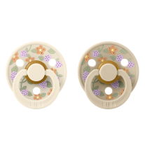 Залъгалки Bibs Liberty Colour Strawberries and Cream Ivory, 0-6 м