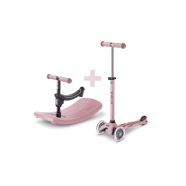 Тротинетка Micro Mini Deluxe Rock & Go LED Dusty Rose