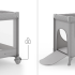 Сгъваема бебешка кошара Kinderkraft LEODY UP GREY