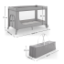 Сгъваема бебешка кошара Kinderkraft LEODY UP GREY