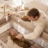 Сгъваема бебешка кошара Kinderkraft LEODY UP GREY
