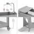 Сгъваема бебешка кошара Kinderkraft LEODY UP GREY