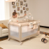 Сгъваема бебешка кошара Kinderkraft LEODY UP BEIGE