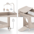 Сгъваема бебешка кошара Kinderkraft LEODY UP BEIGE